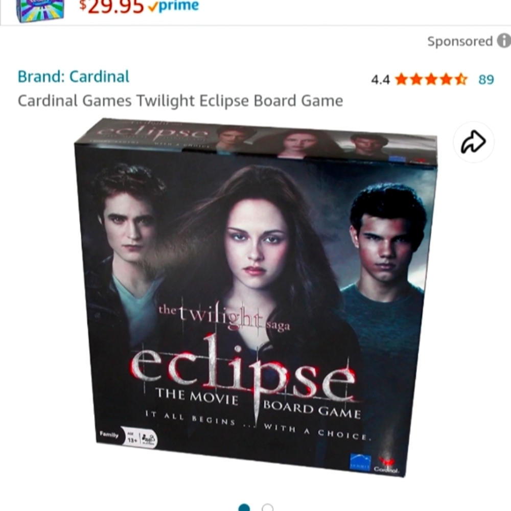 The Twilight Saga eclipse the movie Board Game